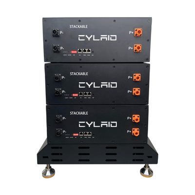 5KW লিথিয়াম আয়রন সৌর ব্যাটারি প্যাক সৌর শক্তি নামমাত্র ভোল্টেজ জন্য 51.2V 100Ah